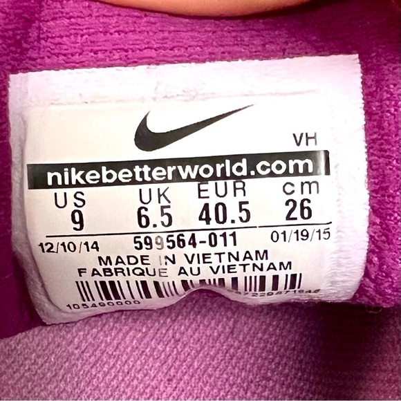 NIKE Dual Fusion Run 2 Women's Size 9 Gray pink Running Sneaker Shoes 599564-011 - Picture 9 of 9